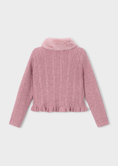 Sweater Tejido Cuello Pelo Cuarzo