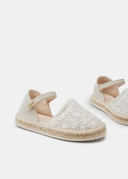 Sandalias Yute Encaje Niña