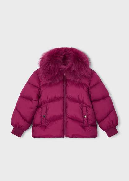 Chaquetón Acolchado Pelo Framboise