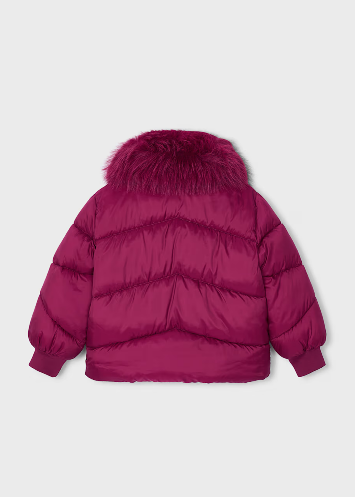 Chaquetón Acolchado Pelo Framboise