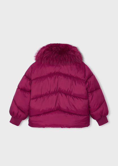 Chaquetón Acolchado Pelo Framboise