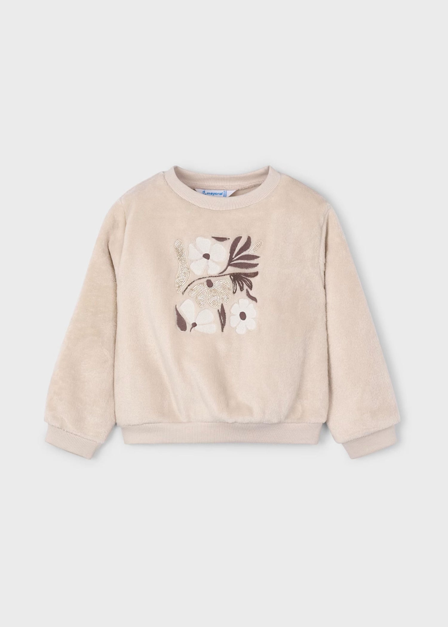 Buzo Pelo Sequin Floral Arena