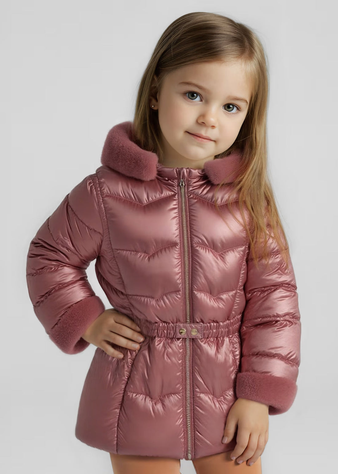 Chaquetón Metalizado Maquillaje Hooded Afelpado