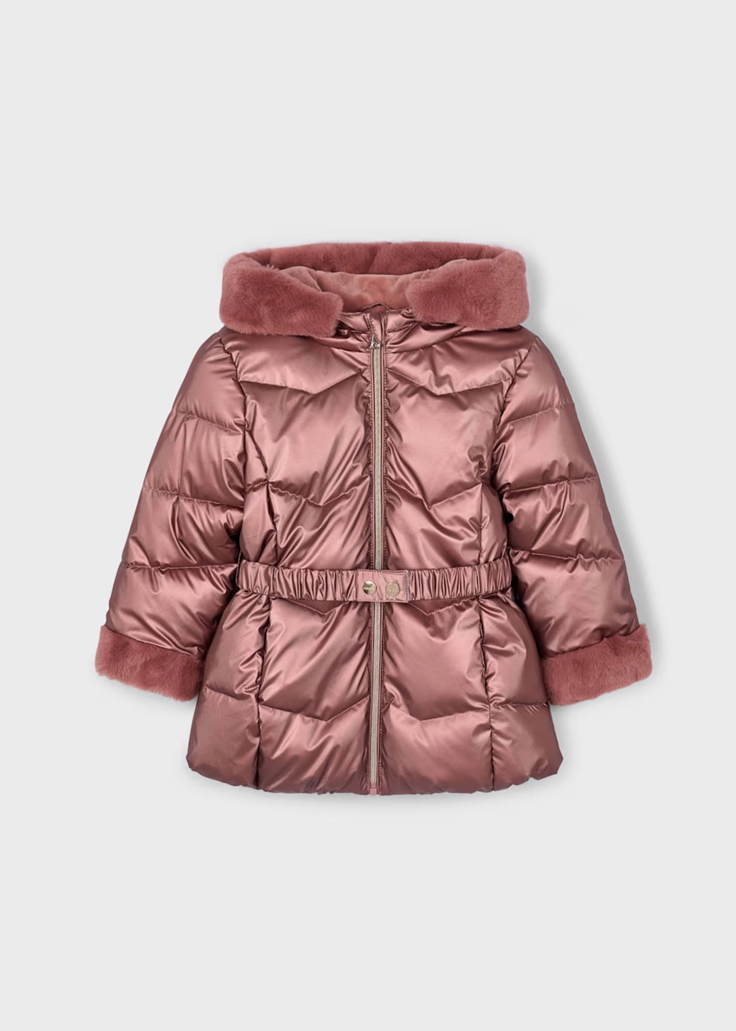 Chaquetón Metalizado Maquillaje Hooded Afelpado