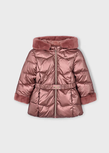 Chaquetón Metalizado Maquillaje Hooded Afelpado