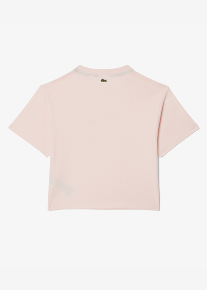 Camiseta Lacoste Kids Oversized con Estampado