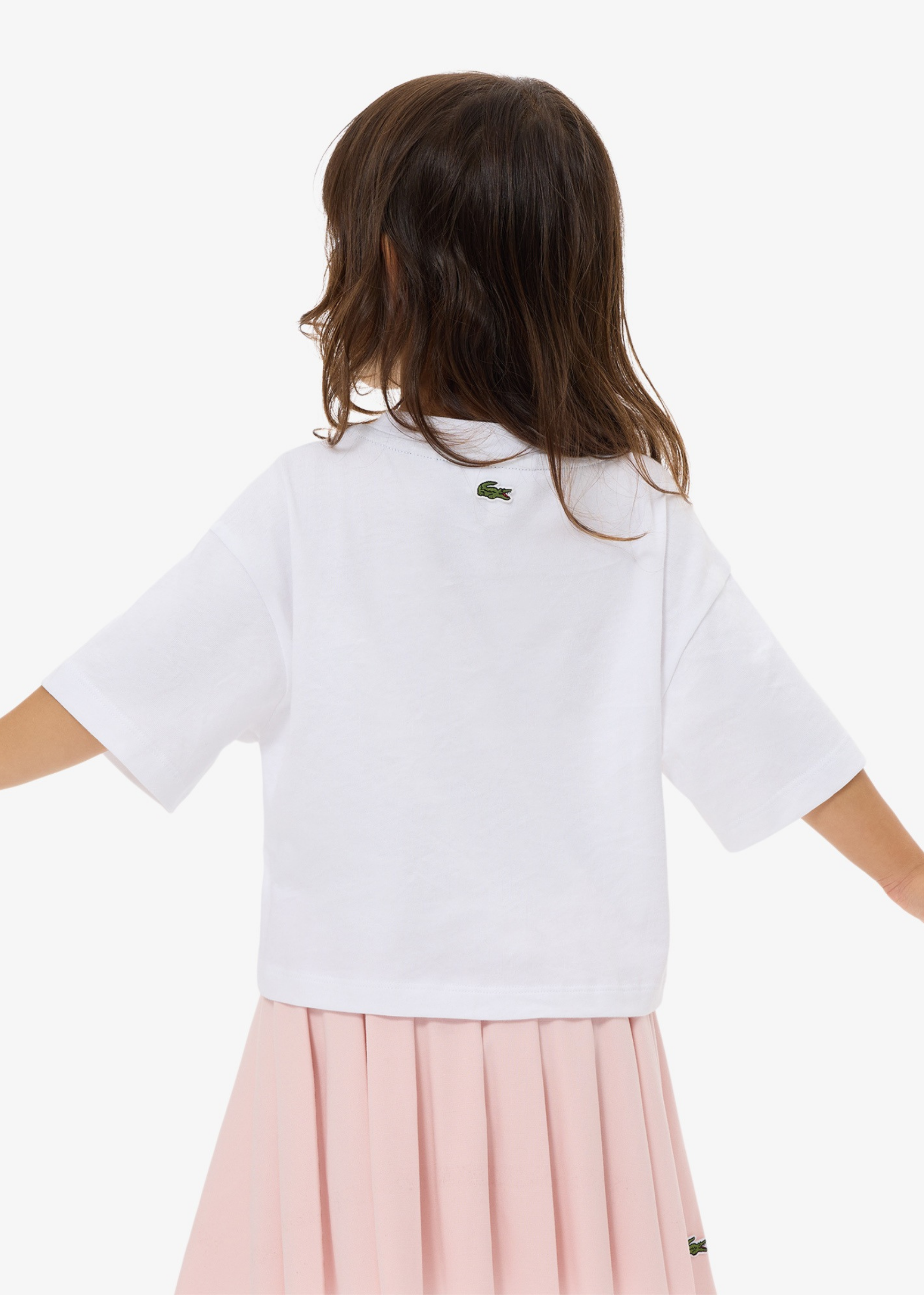 Camiseta Lacoste Kids Oversized con Estampado