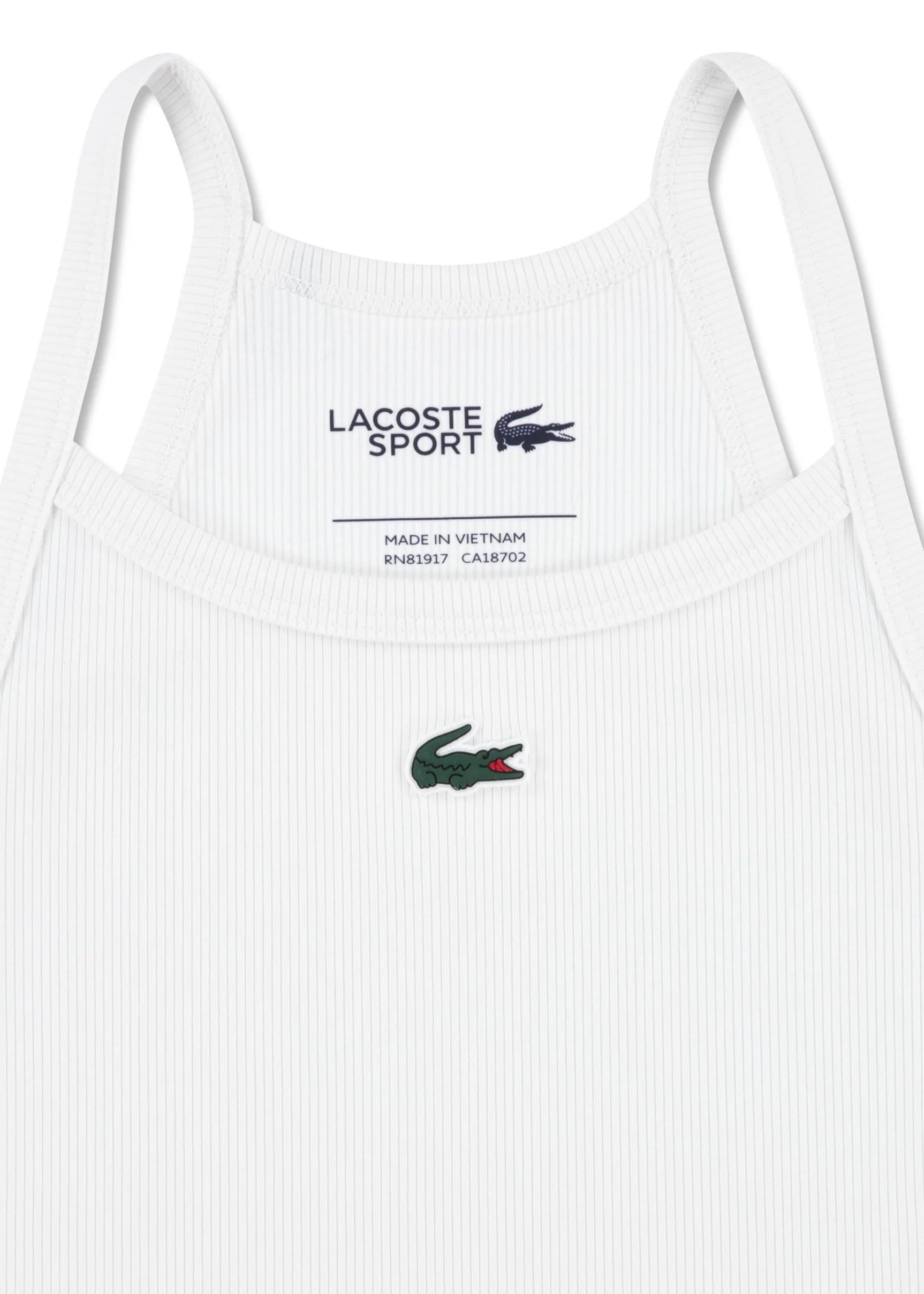 Top Blanco Lacoste Contrastes