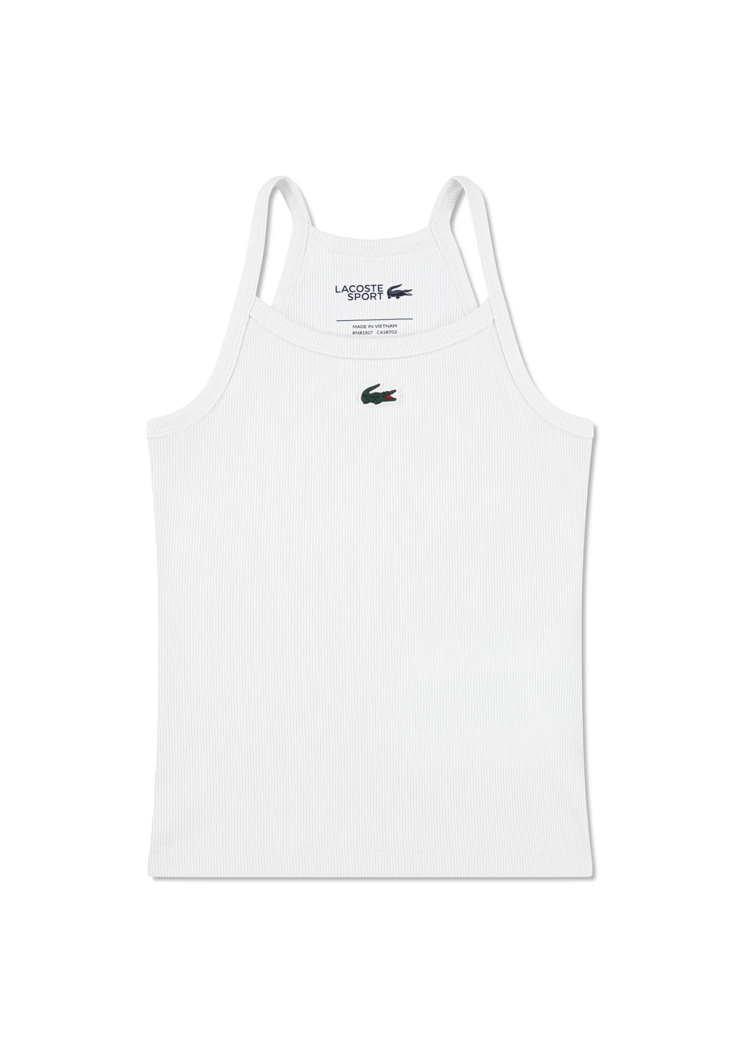Top Blanco Lacoste Contrastes