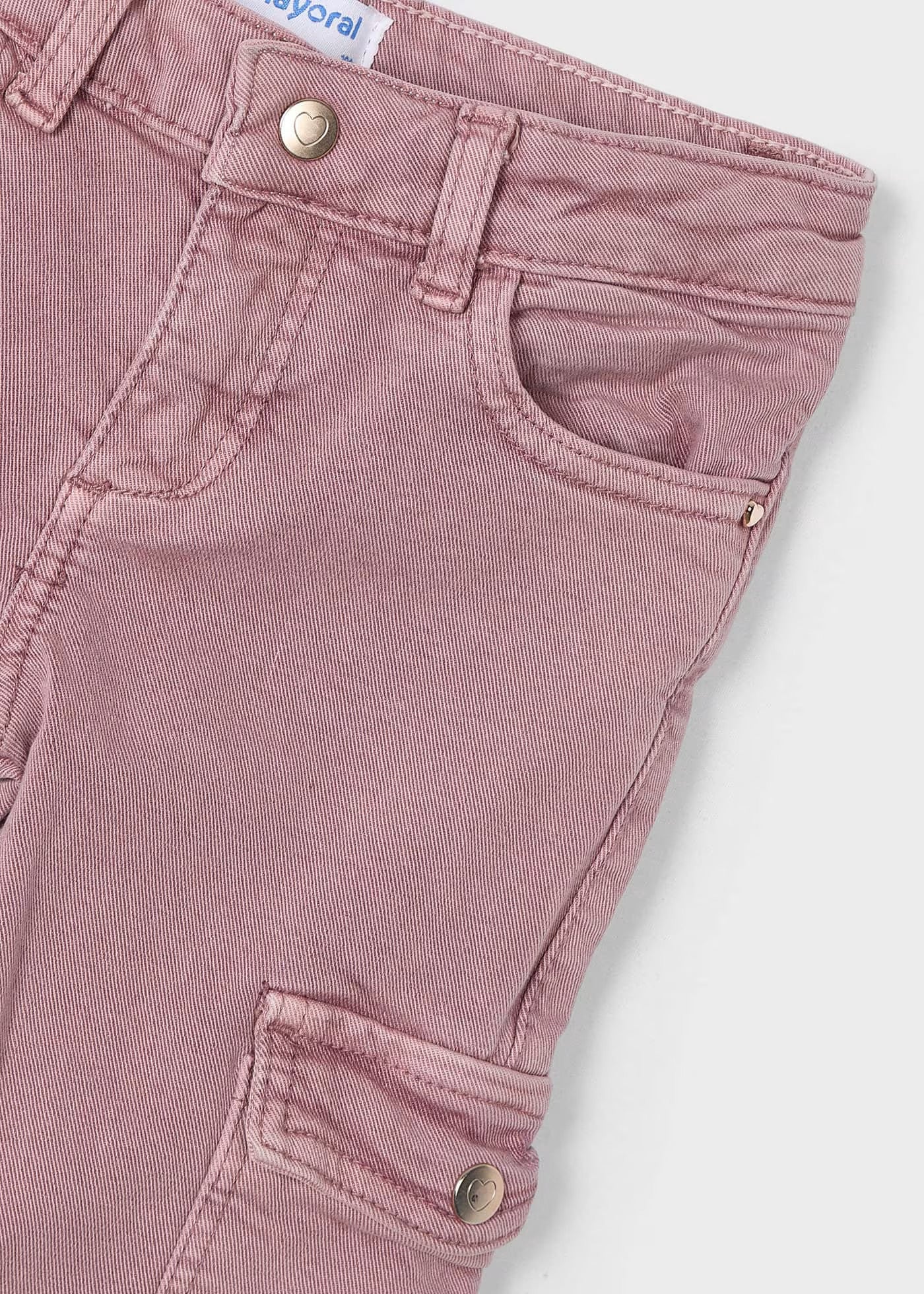 Pantalón Flare Cargo Rosado Niña