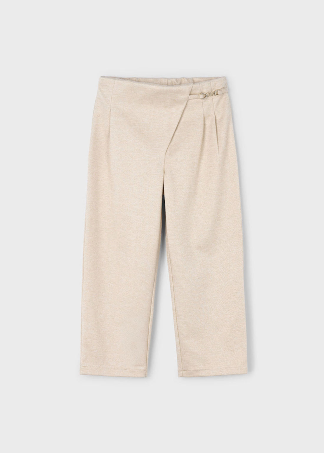 Pantalón Punto Beige Pinzas
