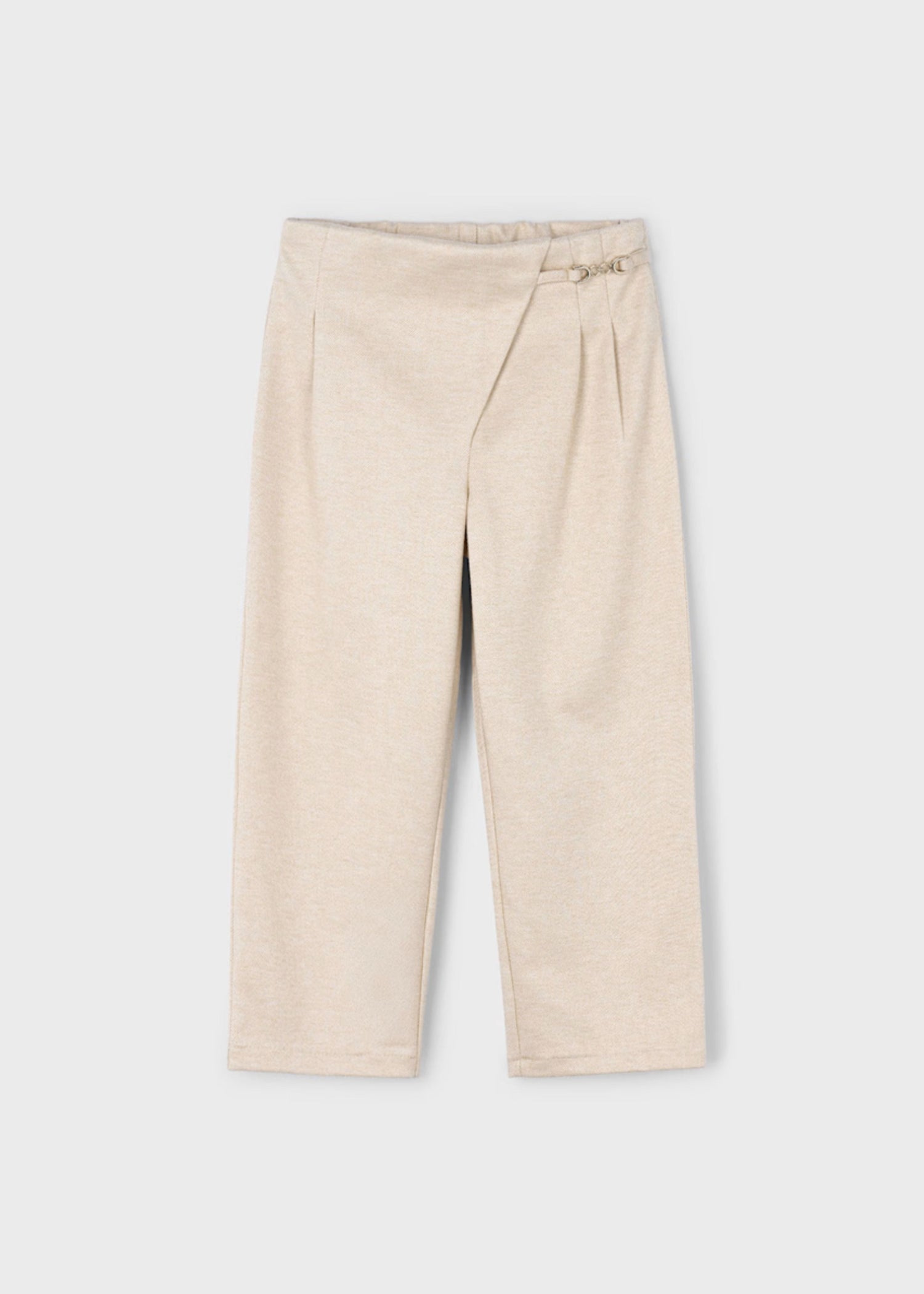 Pantalón Punto Beige Pinzas