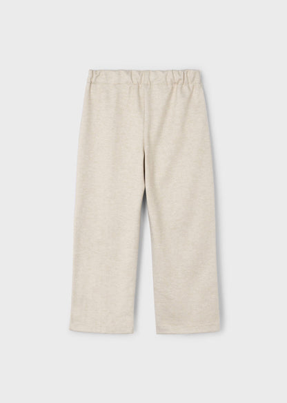Pantalón Punto Beige Pinzas