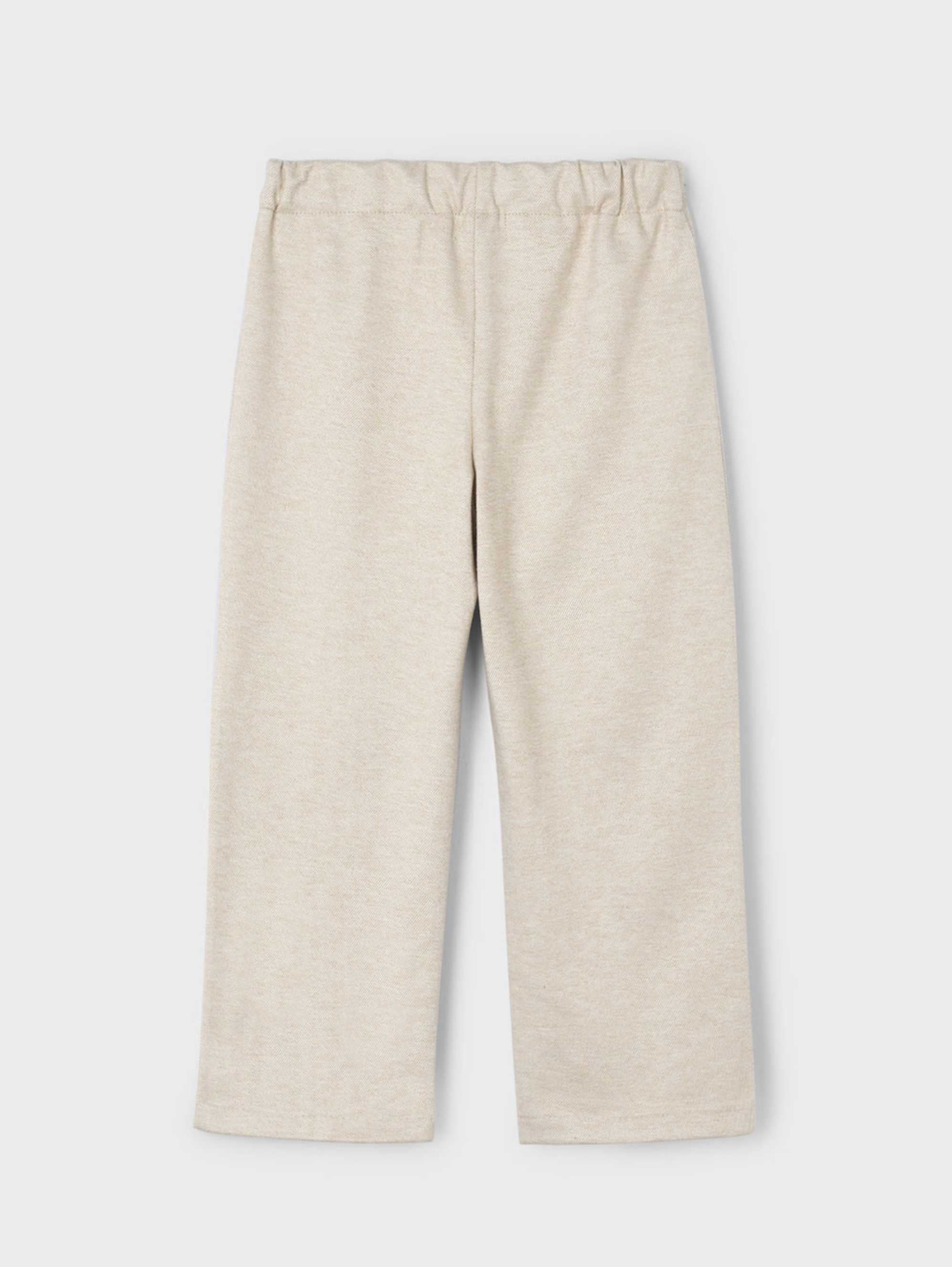 Pantalón Punto Beige Pinzas