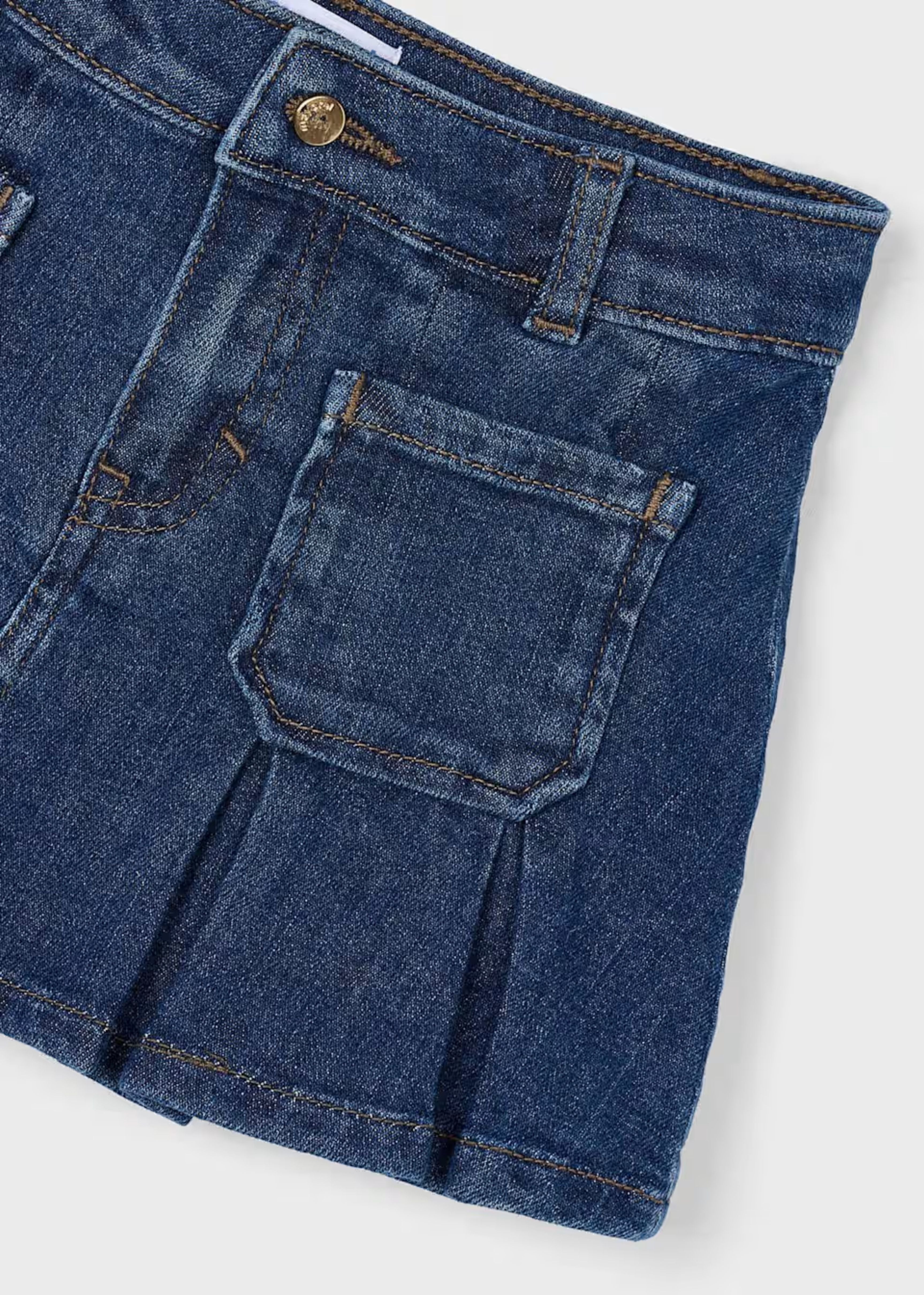Falda Vaquera Tablas Denim
