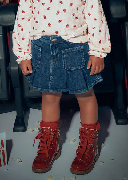 Falda Vaquera Tablas Denim