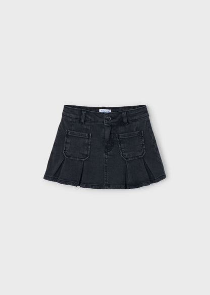 Falda Vaquera Tablas Gris