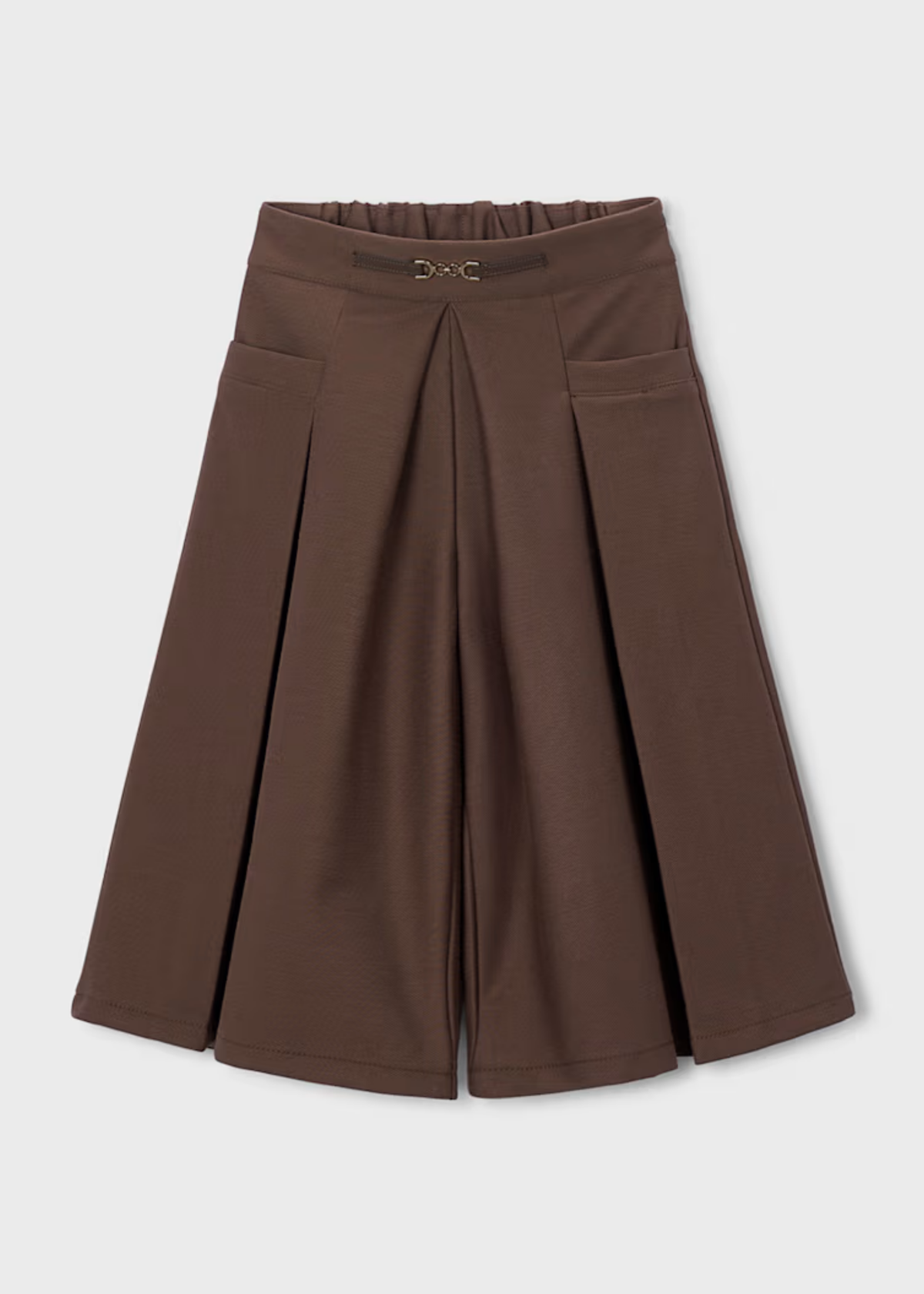 Falda Pantalón Midi Café