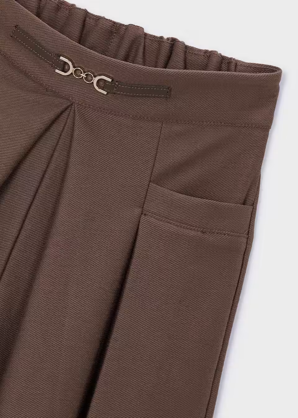 Falda Pantalón Midi Café