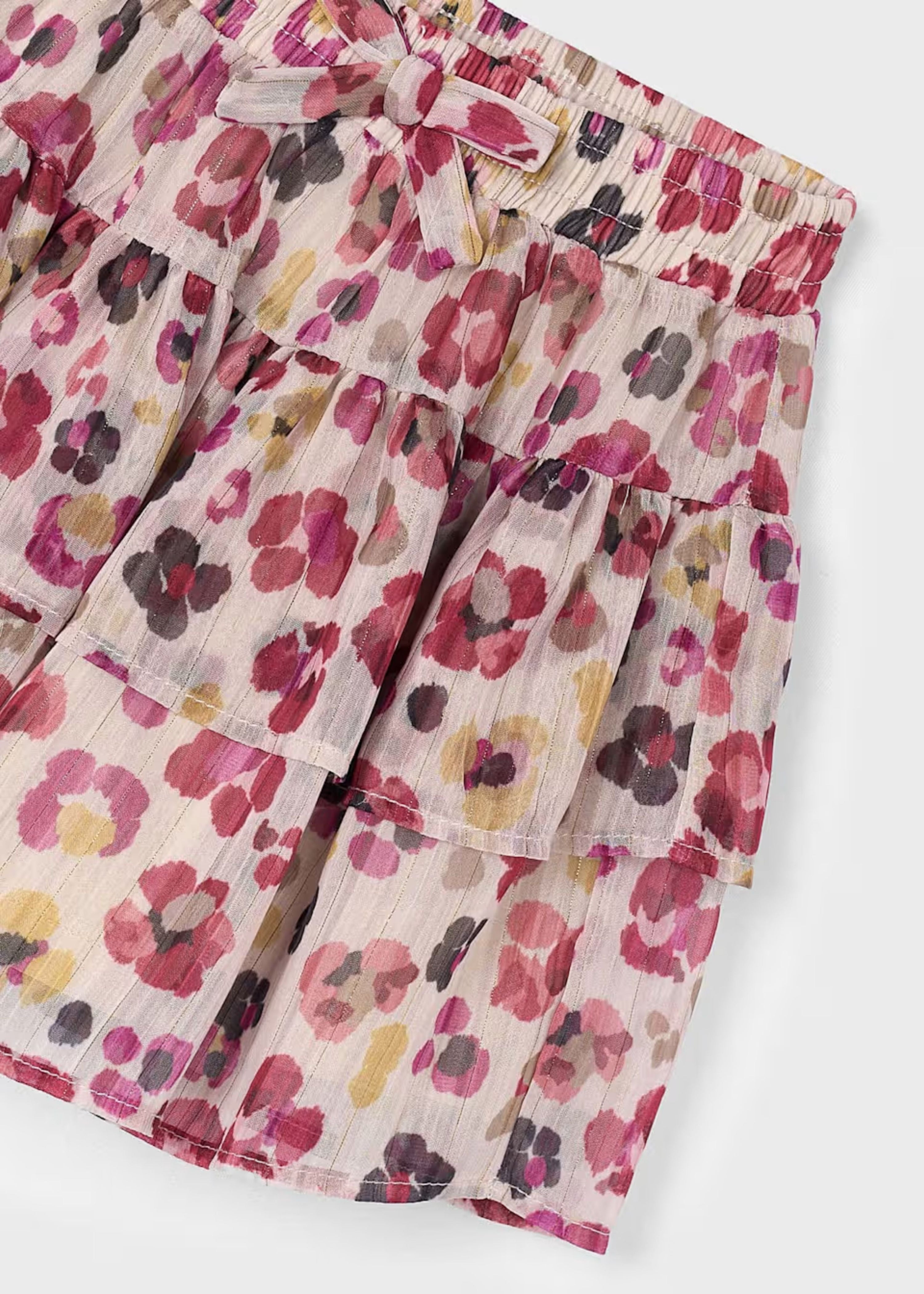 Falda Floral Gasa