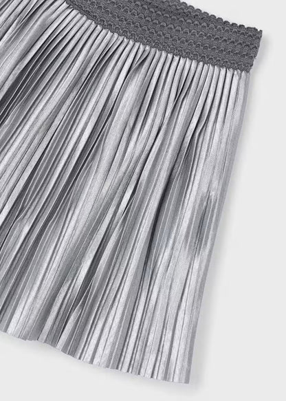 Falda Plisada Silver