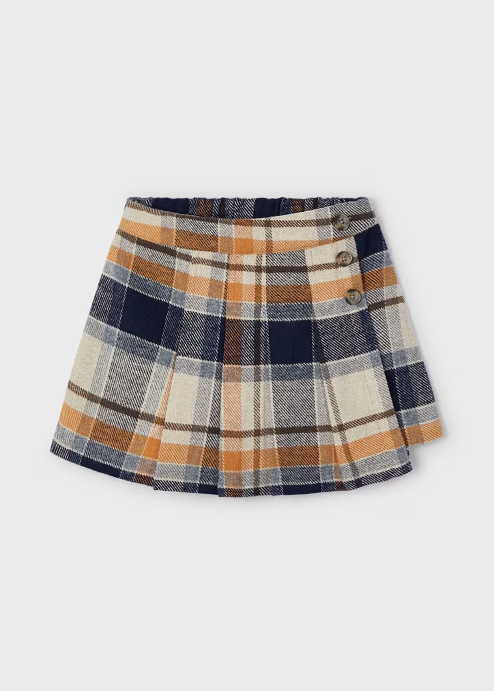 Falda Short Plisada Cuadros Niña