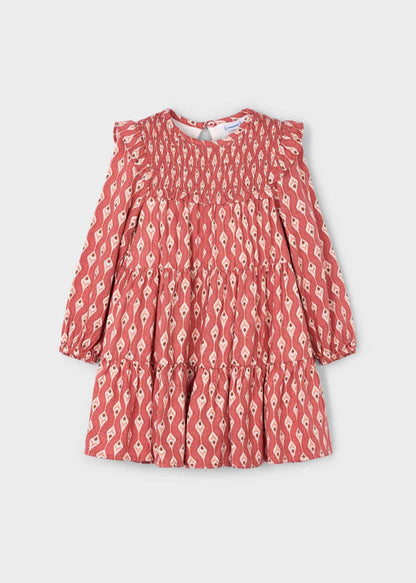 Vestido Viela Frunces Estampado