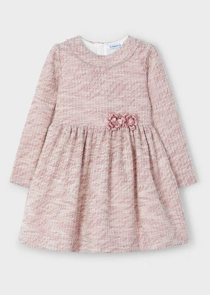 Vestido Rosado Tweed Niña