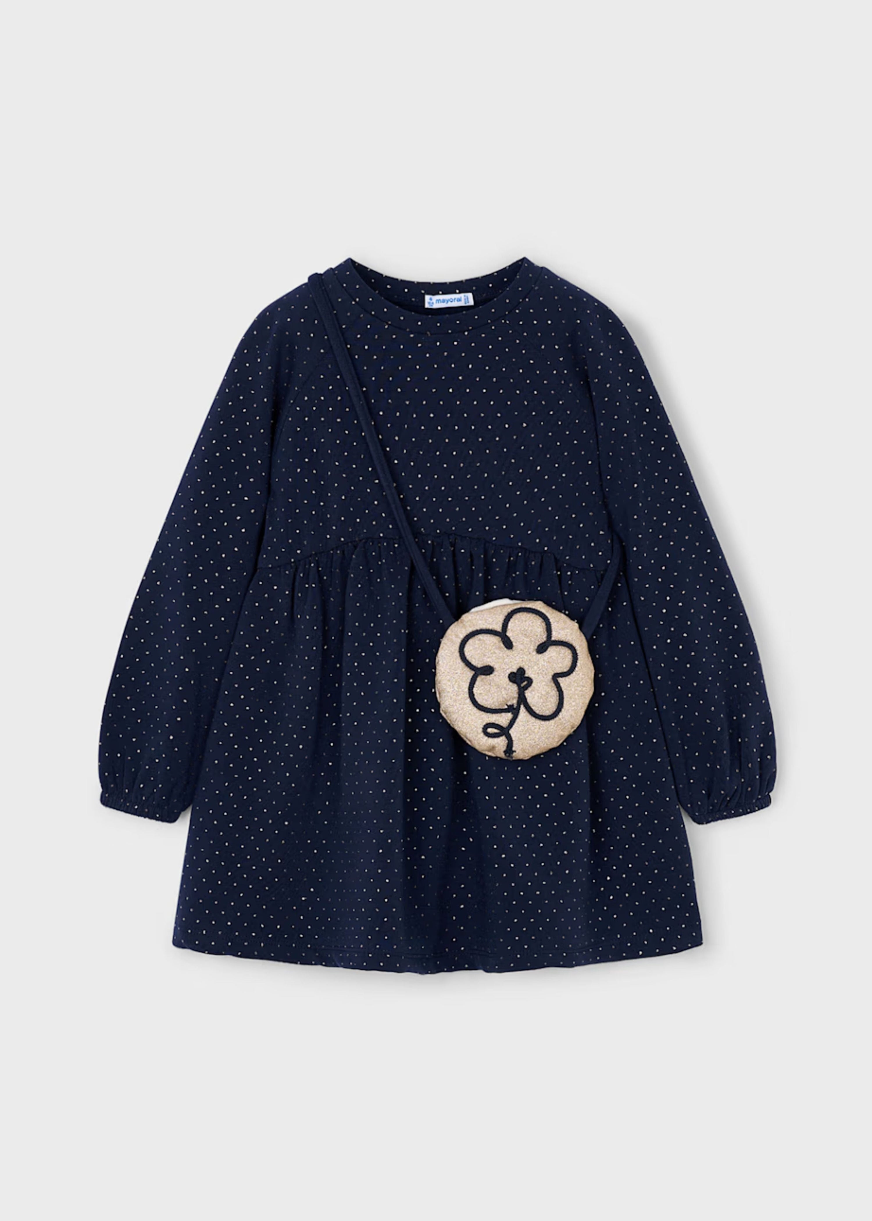 Vestido Studs Marino - Mini Cartera
