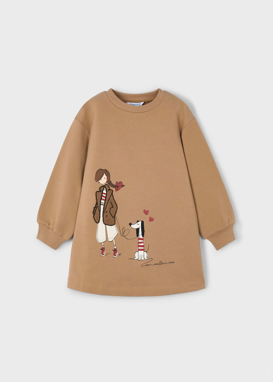 Vestido Hearts Cámel