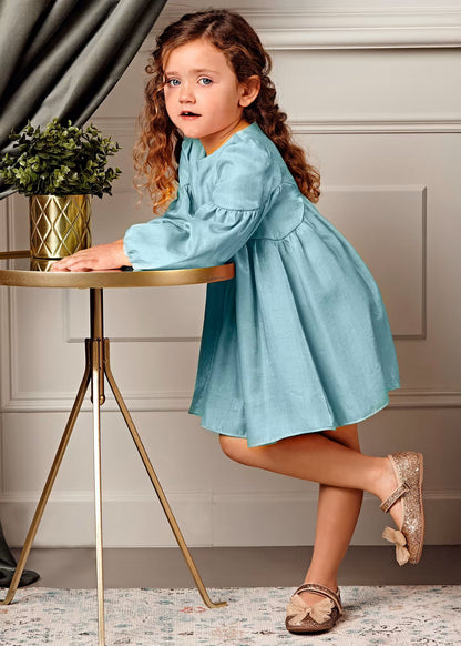 Vestido Satinado Aqua