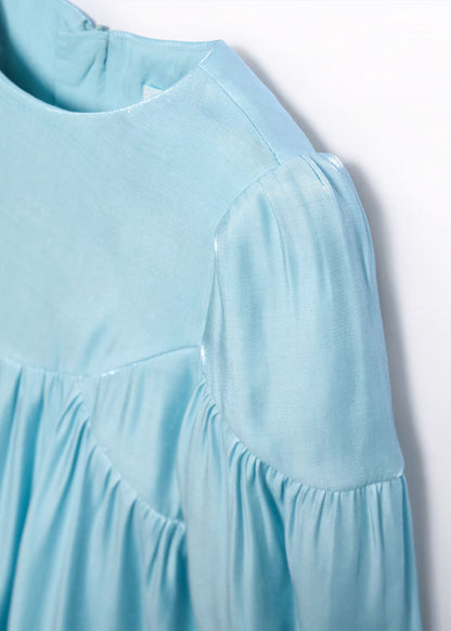 Vestido Satinado Aqua