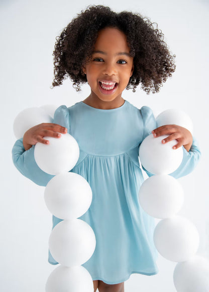 Vestido Satinado Aqua