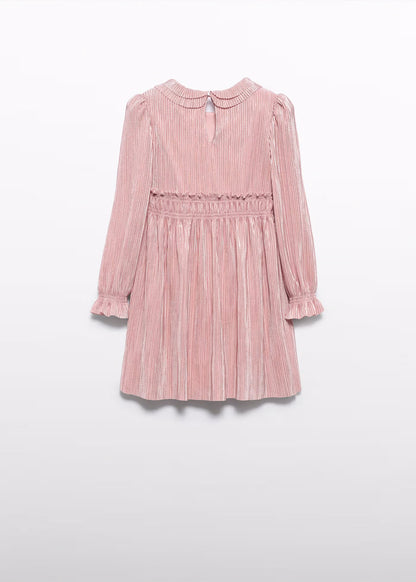 Vestido Punto Plisado Pétalo