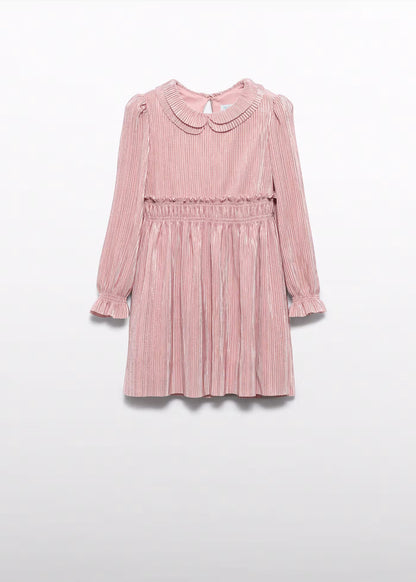 Vestido Punto Plisado Pétalo