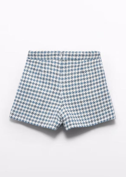 Falda Short Pata De Gallo