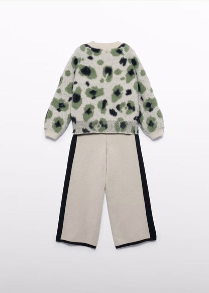 Set Sweater Animal Print &amp; Pantalón