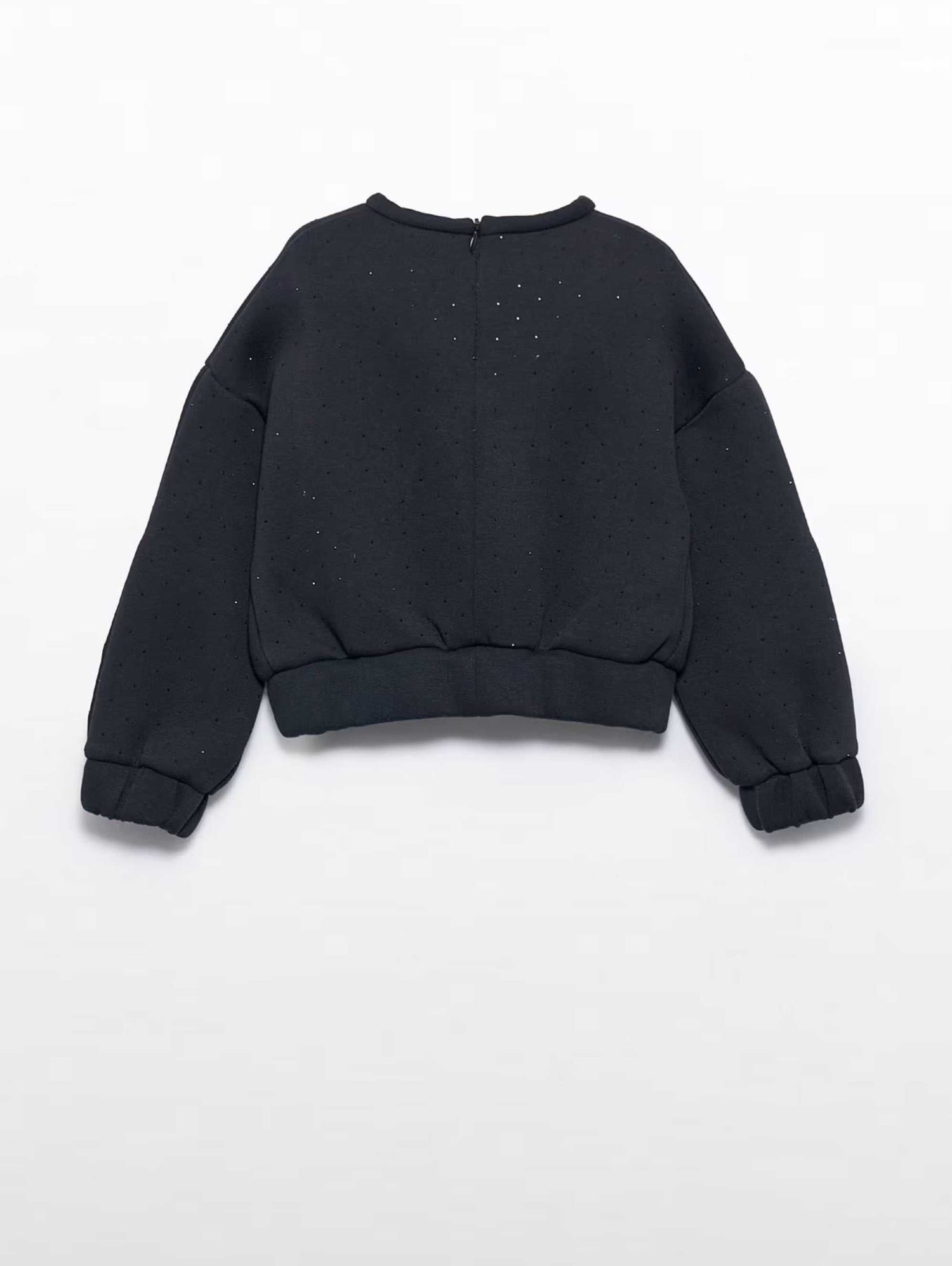 Buzo Strass  Botones Negro