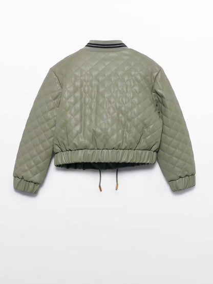 Chaqueta Polipiel Acolchada