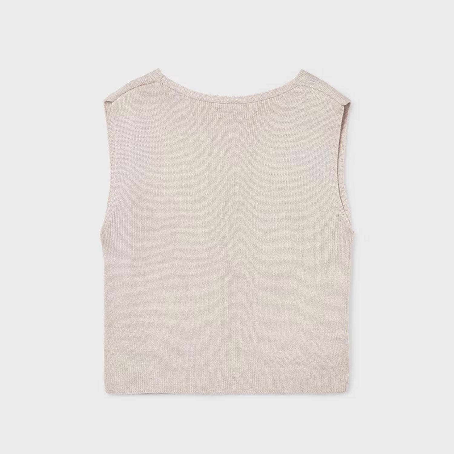 Chaleco Tricot Botones Gold