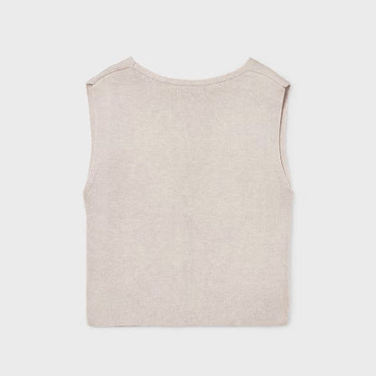 Chaleco Tricot Botones Gold