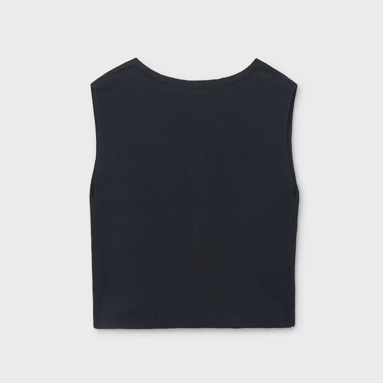 Chaleco Tricot Botones Plata