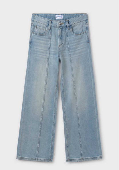 Jeans Wide Leg Algodón Chica