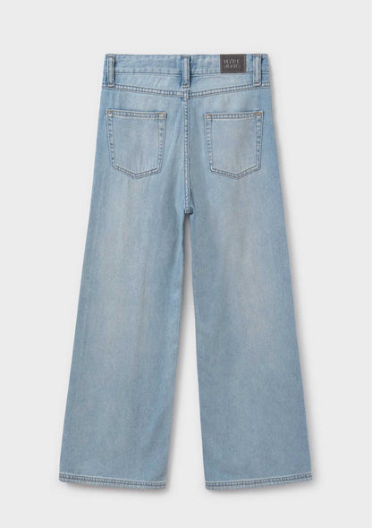 Jeans Wide Leg Algodón Chica