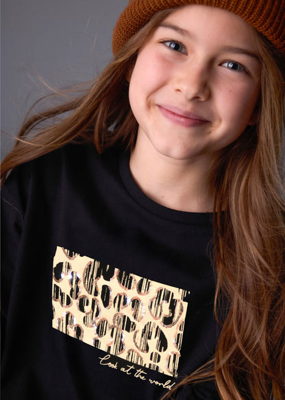 Camiseta Animal Print 100% Cotton