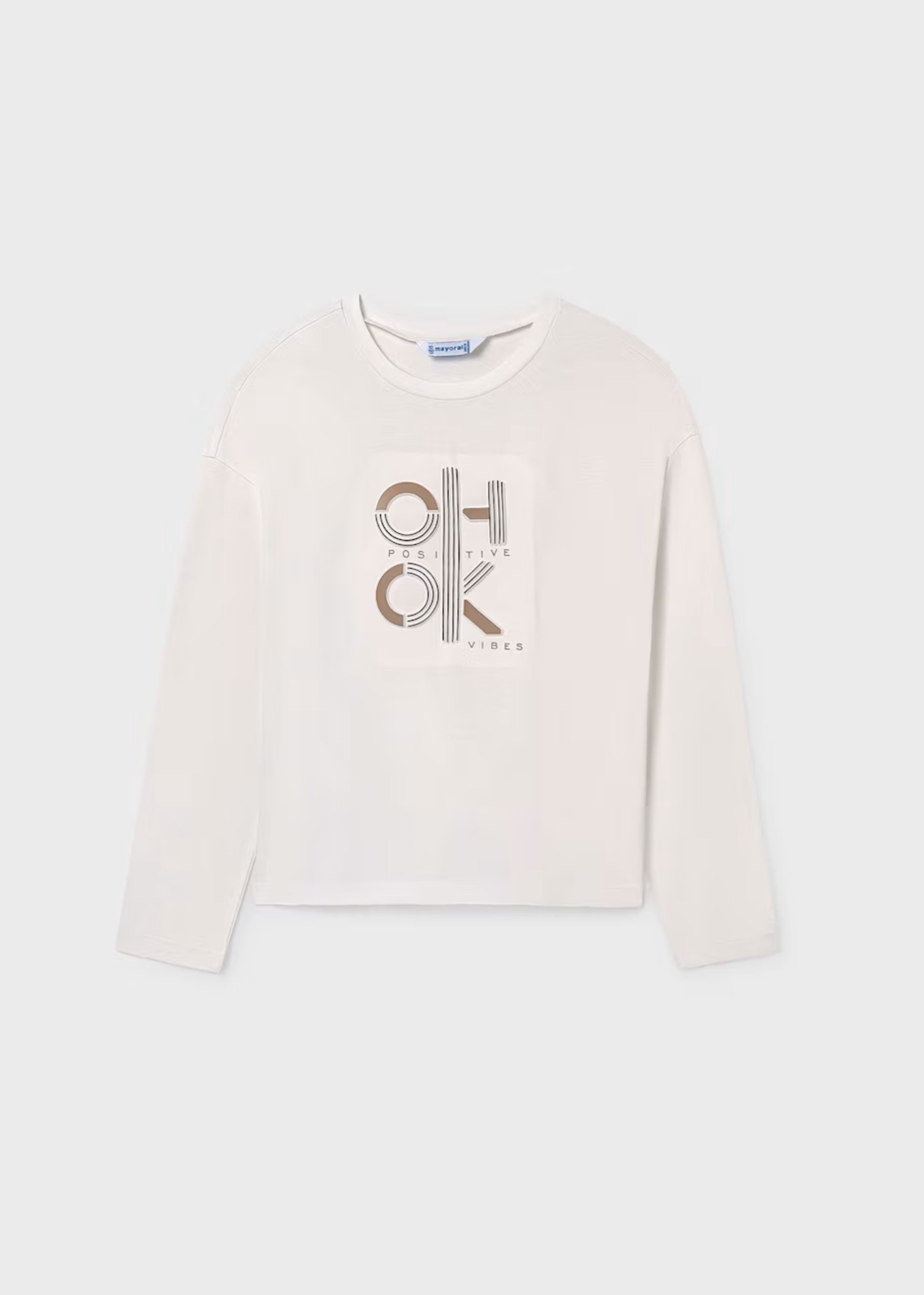 Camiseta Letras Relieve