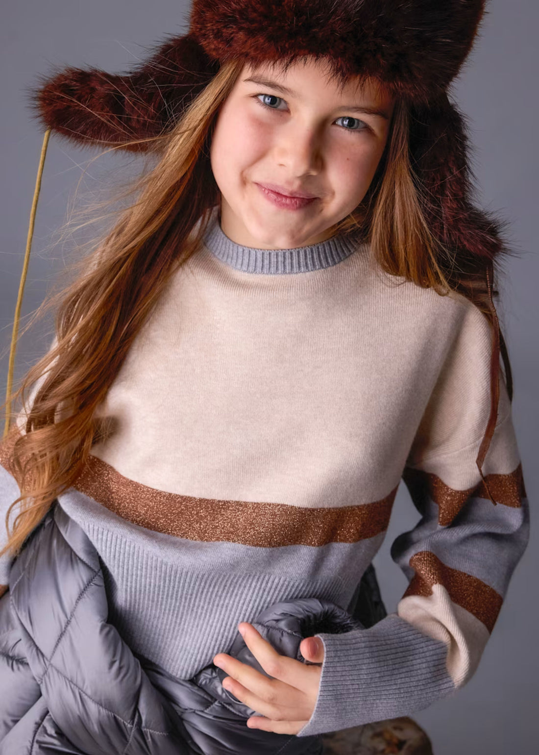 Jersey Cropped Fall Stripes