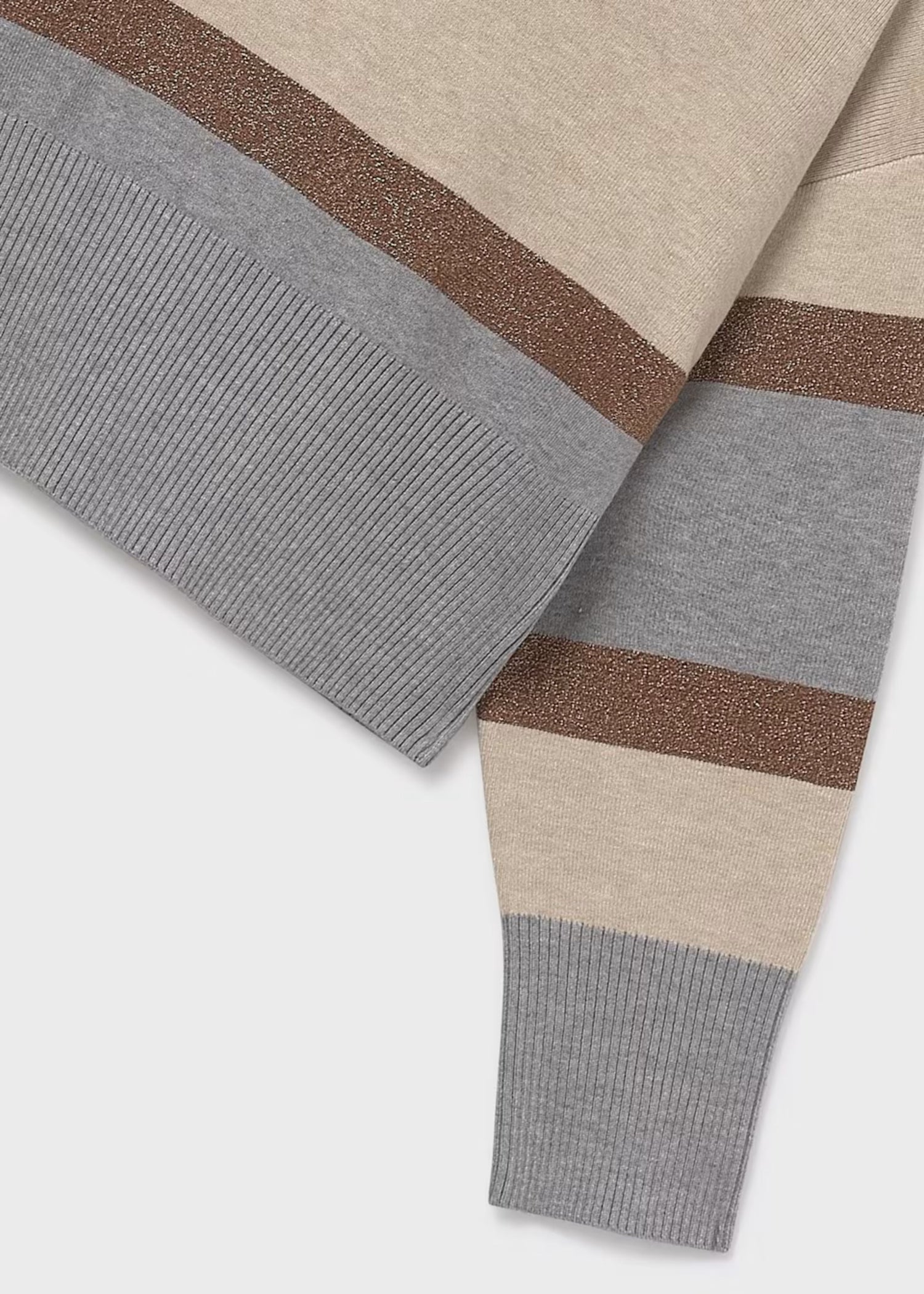Jersey Cropped Fall Stripes