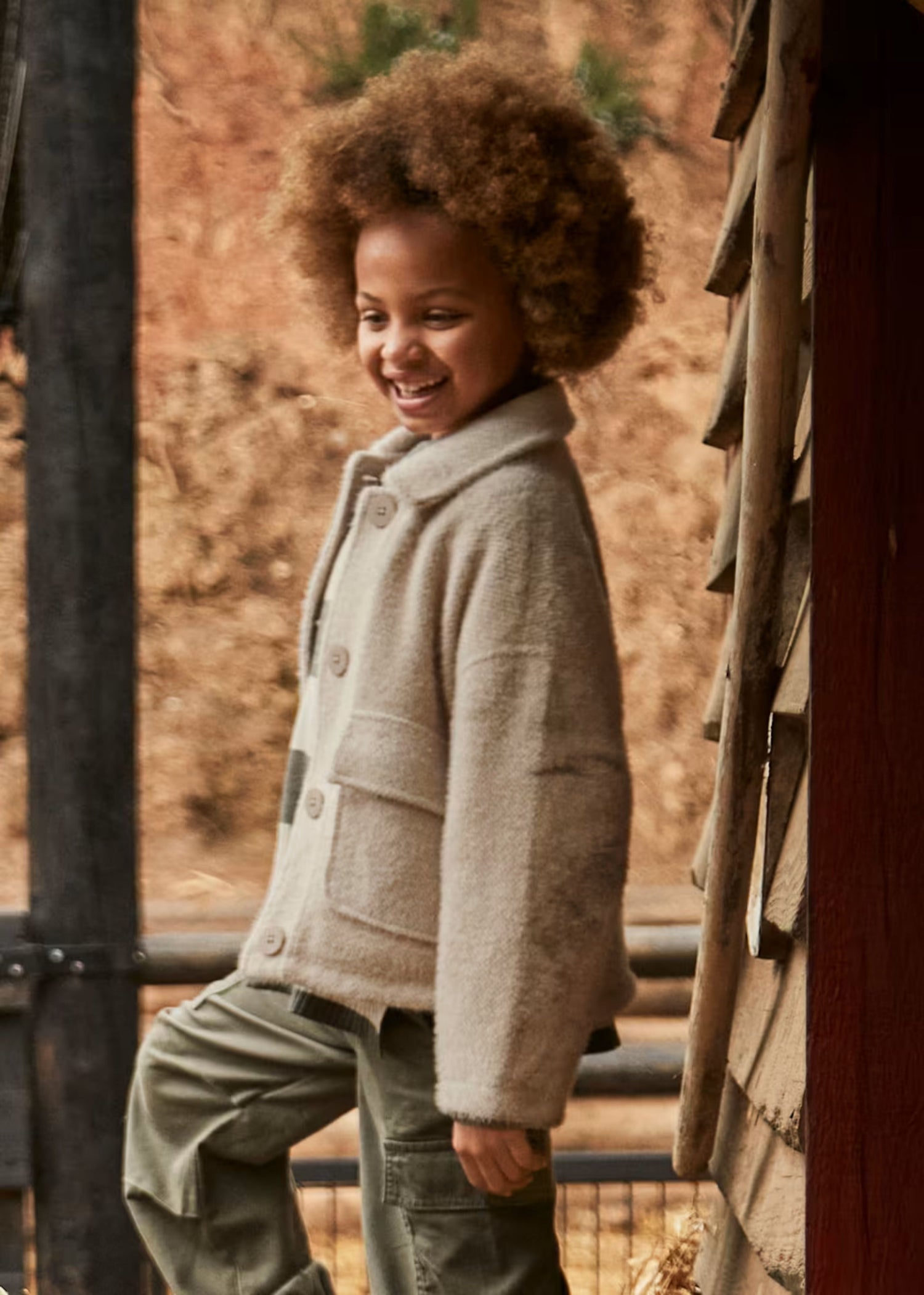 Abrigo Punto Pelo Arena