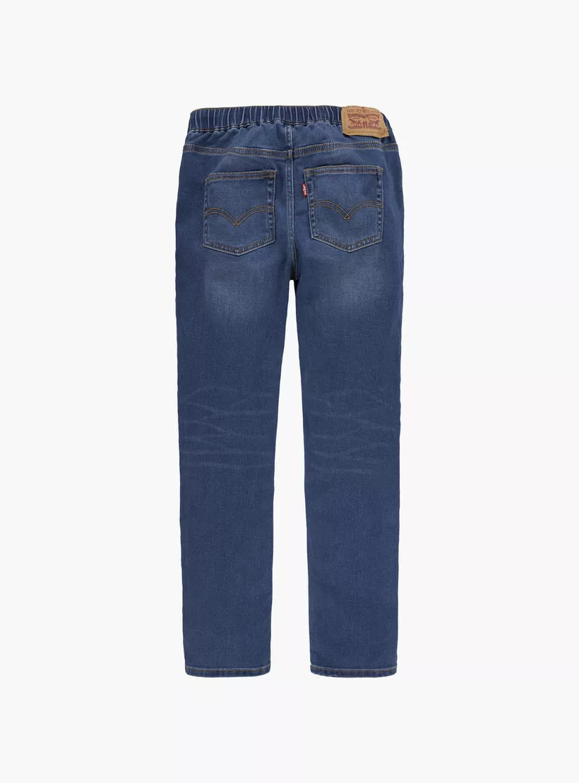 Jeans Skinny Taper Cintura Elástica Niño